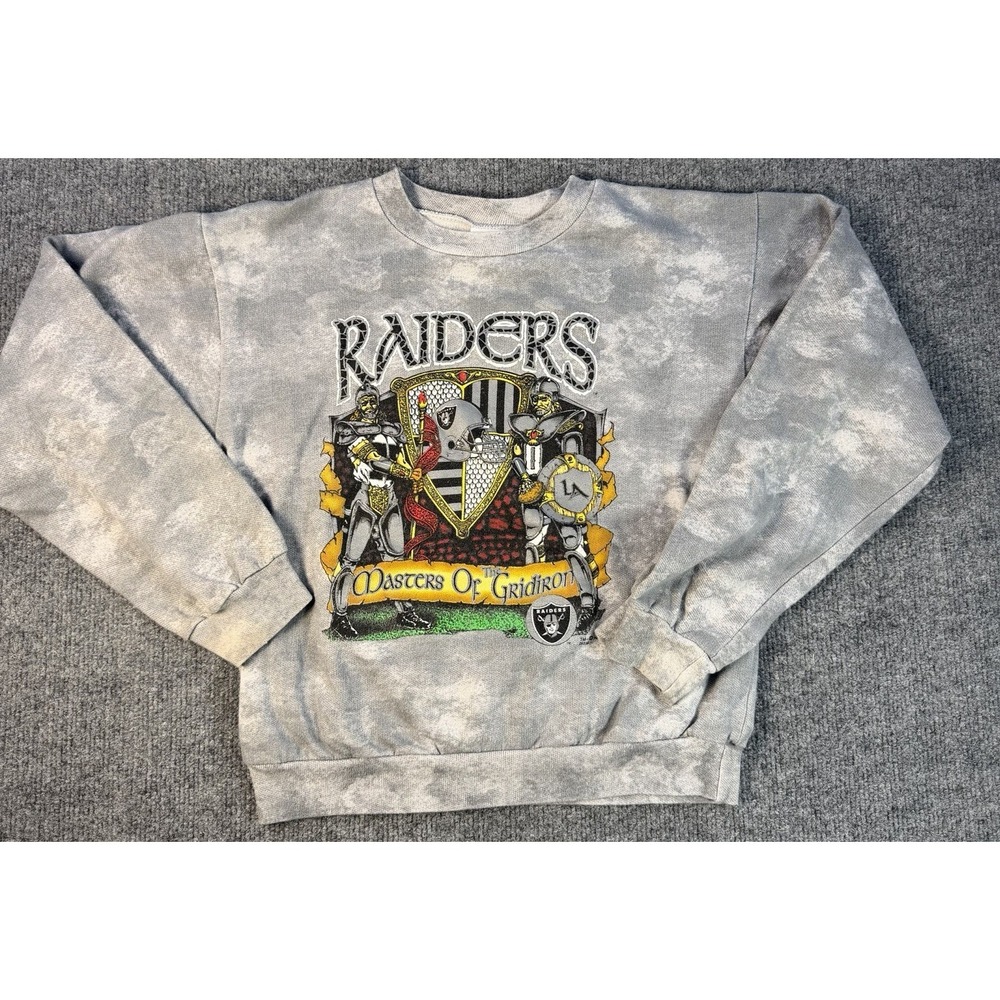 Vintage 1991 LA Raiders Signal Sports Youth L Masters Gridiron Sweatshirt